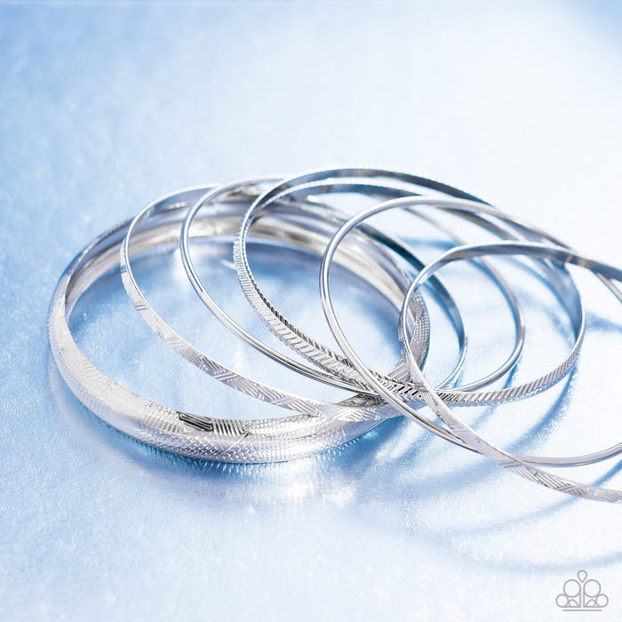 Harmonizing Hotspot Stackable Stunner - Yellow/Silver Set