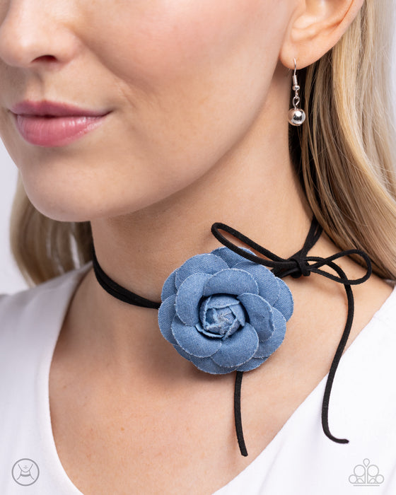 Floral Folktale - Black Choker