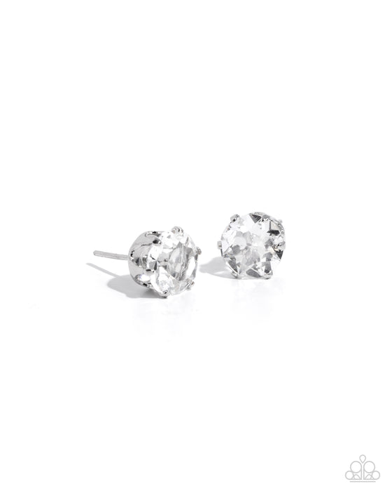 Breathtaking Birthstone - White Rhinestone April Birthday
