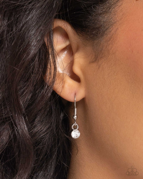 Birthstone Beauty - White Rhinestone Daisy Flower April Birthday