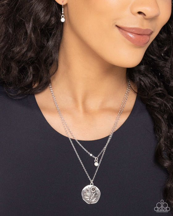 Birthstone Beauty - White Opalescent Marigold Flower October Birthday