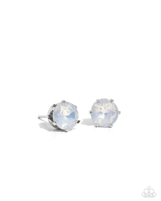 Breathtaking Birthstone - White Opalescent October Birthday