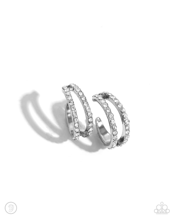 Monochromatic Mystique - White Ear Cuff