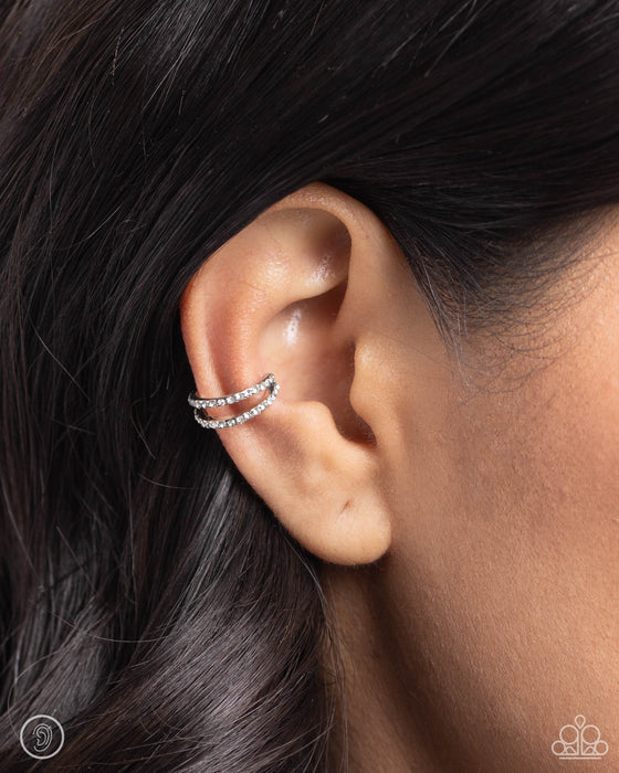 Monochromatic Mystique - White Ear Cuff