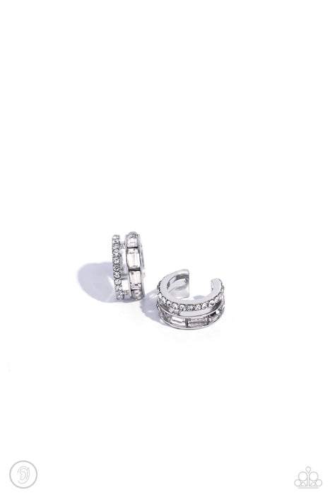 Dont Sweat The Small CUFF - White Ear Cuff