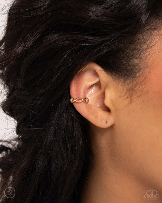 Mandatory Musings - Gold Ear Cuff
