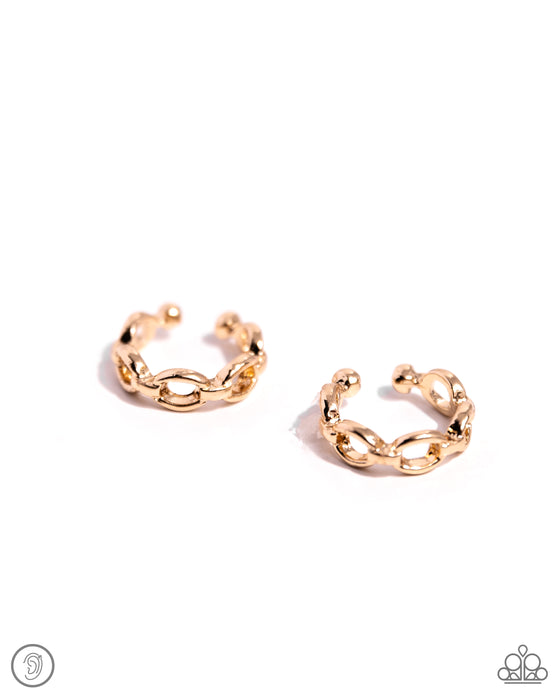 Mandatory Musings - Gold Ear Cuff