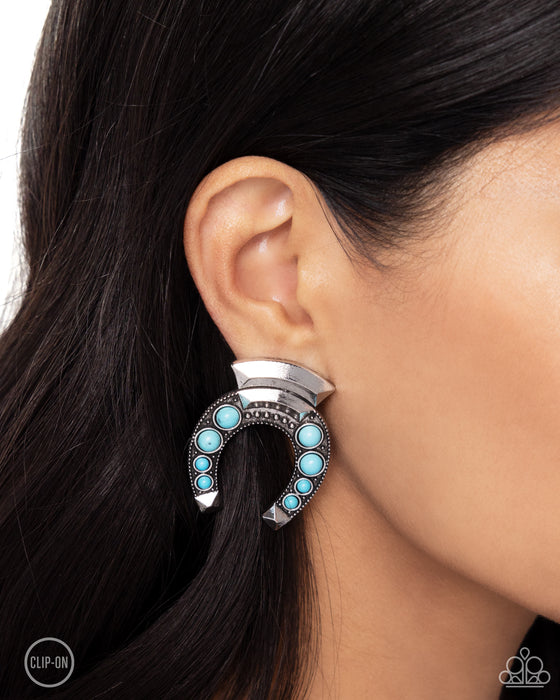 Harmonious Horseshoe - Blue Clip On