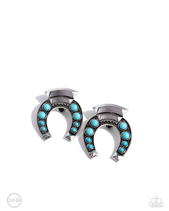 Harmonious Horseshoe - Blue Clip On