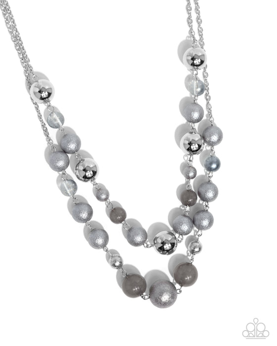 Beaded Benefit Shattered Stack - Silver Set