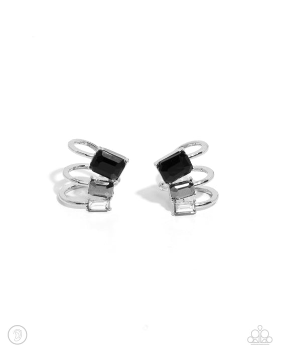 Impressive Shimmer - Silver Ear Cuff