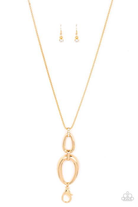 Elegantly Entrancing - Gold Lanyard