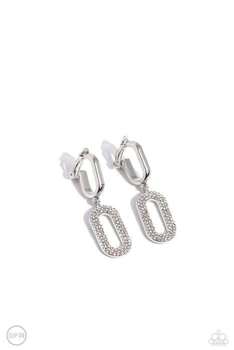 Linked Luxury - White Clip On