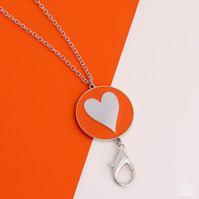 True to Your Heart Lanyard - Orange