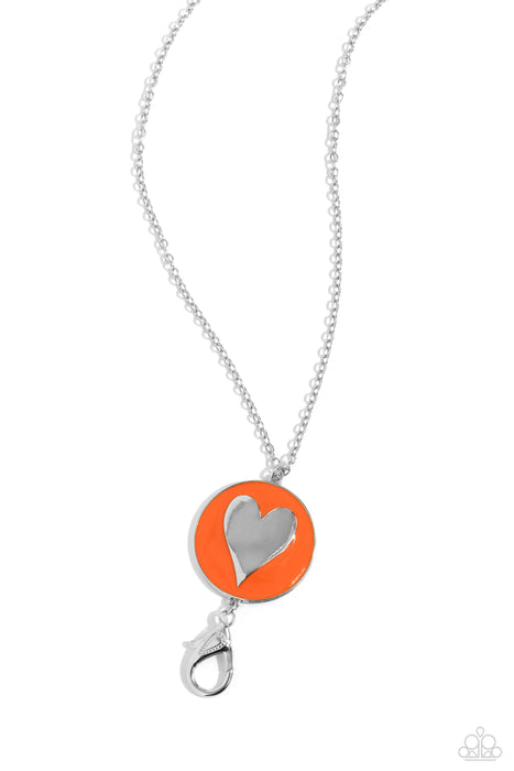 True to Your Heart Lanyard - Orange