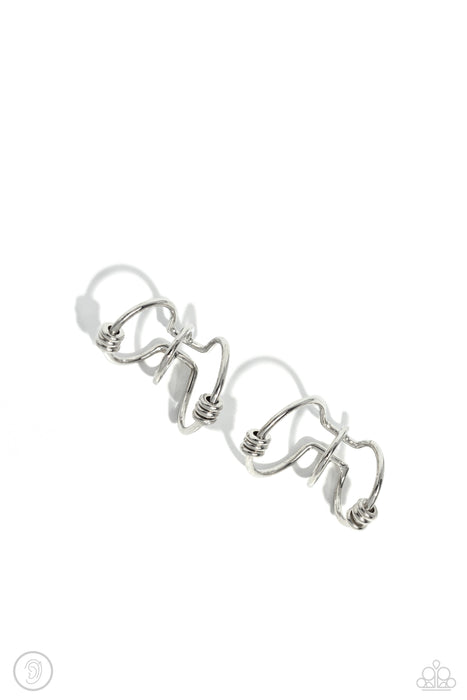Mobile Maven - Silver Ear Cuff