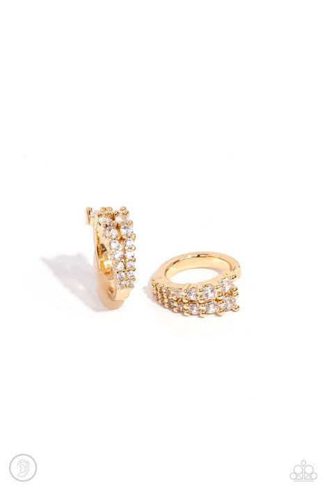 Pronged Parisian - Gold Ear Cuff