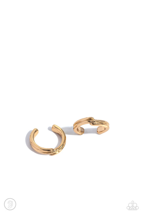 Linear Legacy - Gold Ear Cuff