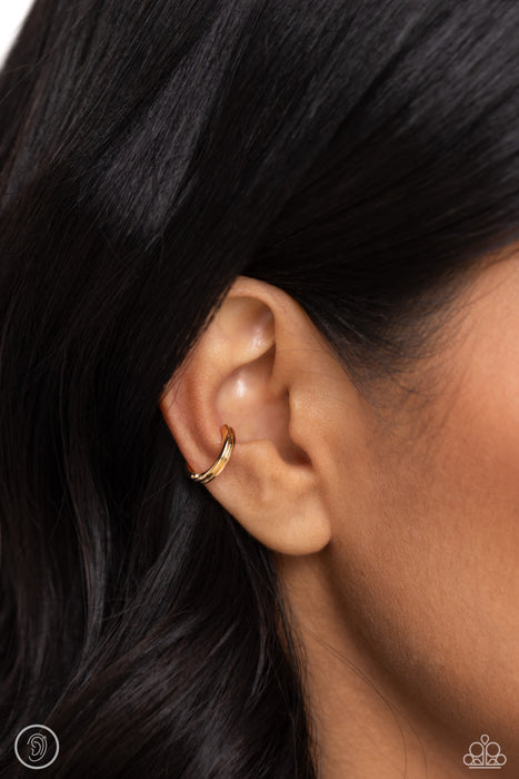 Linear Legacy - Gold Ear Cuff