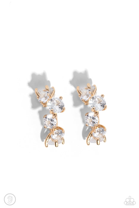 Breathtaking Blend - Gold Ear Cuff