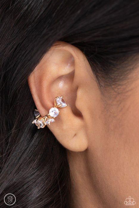 Breathtaking Blend - Gold Ear Cuff