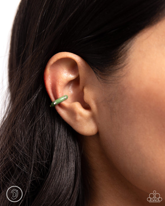 Coastal Color - Green Ear Cuff