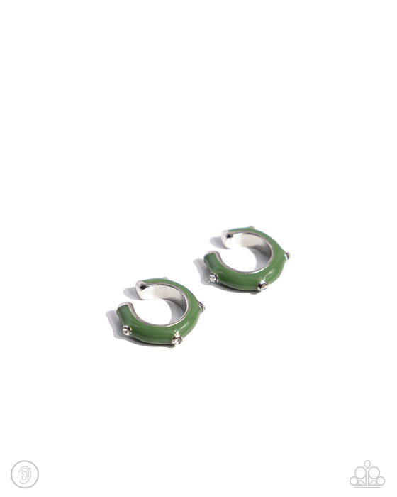 Coastal Color - Green Ear Cuff